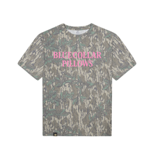 Load image into Gallery viewer, Blue Collar Pillows T-Shirt: Mossy Oak Greenleaf T-Shirt / Small
