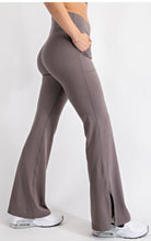 Load image into Gallery viewer, Buttersoft V-Waist Flared Leggings Pants With Pockets
