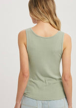 Load image into Gallery viewer, Sage Henley Tank
